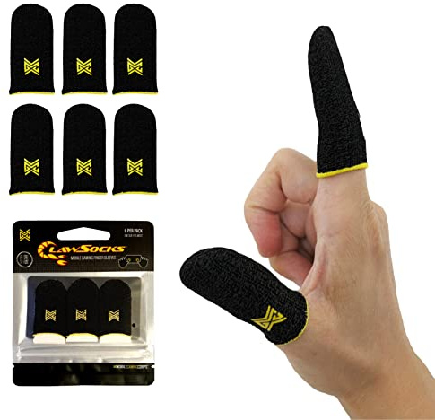 MGC ClawSocks, Premium-Gaming-Fingerhülsen, reibungsfreie Präzisionskontrolle, hochwertiges leitfähiges Kohlefaser-Material, langlebiges Gewebe mit hoher Dichte, kompatibel mit Allen