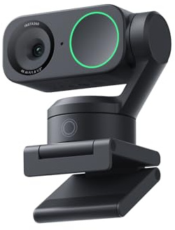 Insta360 Link 2 Standard Bundle - 4K Webcam für PC/Mac, 1/2 Sensor, KI-Tracking, HDR, Mikrofon mit KI-Geräuschunterdrückung, Gestenkontrolle, Streaming Kamera für Gaming, Zoom, Teams, Twitch & mehr