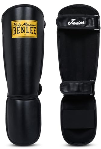 Benlee Rocky Marciano Unisex Jugend Guardian JUNIOR Instep Shin Guards, Black