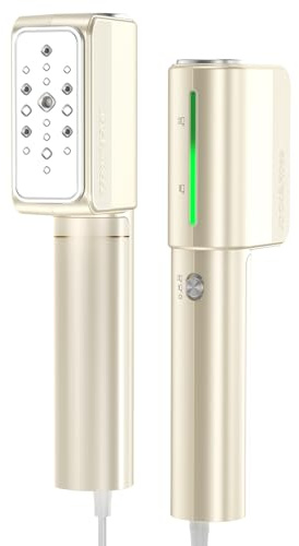 Jack & Rose Dampfglätter, Ultraleichter Reise Steamer mit Dual Voltage | Ultraleicht 0,45kg,110-240V Spannung weltweit,15s Schnellaufheizung, 1000W,2-in-1,für alle Stoffe,Intelligente Auto-Off