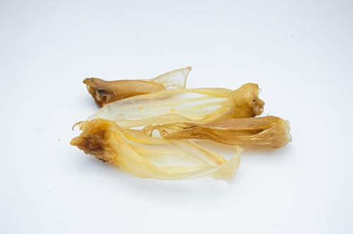 SAM SNACK - Getrocknete Lammohren für Hunde - 200 g | Natürlicher Monoprotein-Snack | Geringe Fette, keine starken Gerüche, fördert die Zahnhygiene