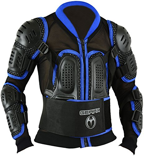GEARX Kinder Motocross MX Enduro Motorrad Offroad Protektorenjacke Dirtbike Paintball ATV Quad Skaten Outdoor