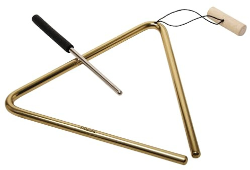 Meinl Triangel TRI20B | Triangel mit Halterung, Durchmesser 8 Zoll, Inklusive Schlägel, Messing
