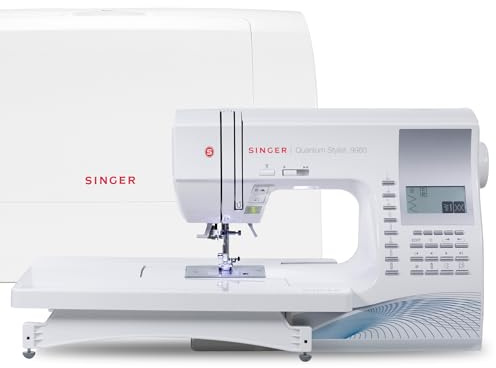SINGER 9960 N?h- und Quiltmaschine mit Zubeh?r-Set, Anschiebetisch, 600 Stiche, elektronischer Auto-Pilotmodus