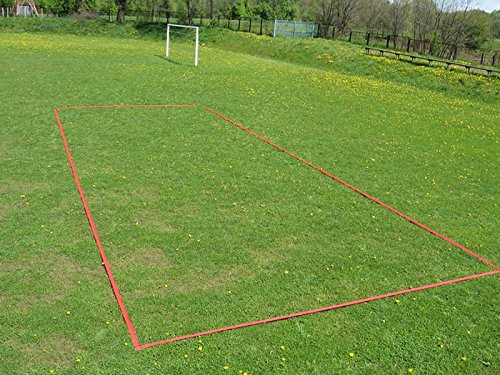 Marko II - Badminton Court Linien 13,4 x 5,6m - breite 4cm Spielfeldmarkierung Verstellbares Einzel-Doppelspiel Spiel