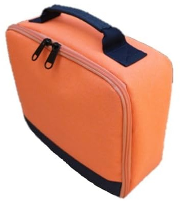 Kabel Organizer Tasche,Elektronische Tasche Organizer,Beamer Tasche, Tragbar Tasche für Mini Projektor,Projektortasche Kompatibel mit meisten Projektoren, für Projektoren und Zubehör. (Orange)