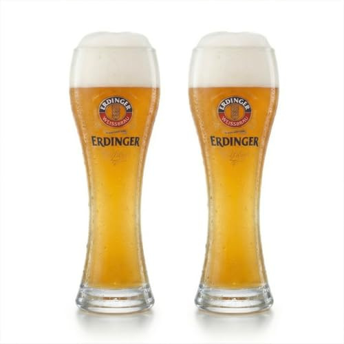 Erdinger-Bier-Gläser, Halber Liter, 2er-Set