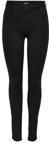 ONLY Damen Onlroyal High Sk Pim600 Noos 15093134 Jeans, Schwarz, EU L/32