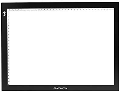 GAOMON GB4 Leuchtkasten, Ultra Slim | A4 Format, LED Dimmbar, Tragbar, Für Zeichnen Skizzieren und Animation