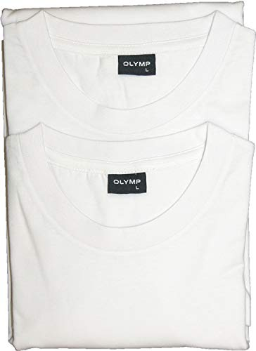 OLYMP T-Shirt Doppelpack Rundhals weiß