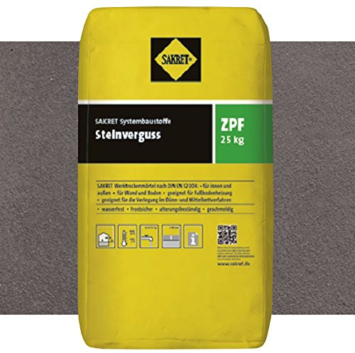 Sakret Steinverguss ZPF Anthrazit 25kg wasserundurchlaessiger Pflasterfugenmoertel (