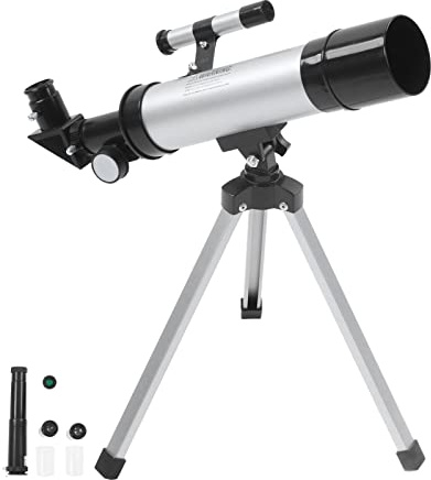 Astronomisches Kinderteleskop, 50mm Blende 360mm HD Vergrößerung Teleskop Astronomische Refraktorteleskope mit Stativ Tragbares Monokulares Teleskop für Astronomie-Anfänger/Erwachsene/Kinder