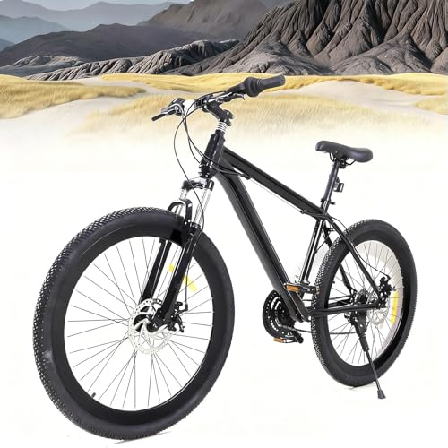Fetcoi Mountainbike 26 Zoll 21 Gang Stadtrad Damen Männlich Fahrrad Trekking Bike Fahrrad Jungenfahrrad für Erwachsene,Jungen, Mädchen