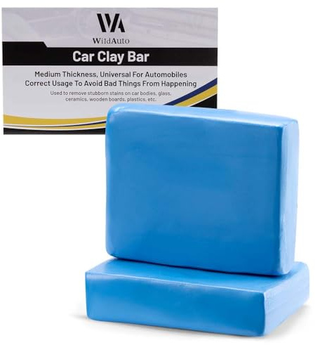 Auto Reinigungsknete Lackreinigungsknete zur Lackpflege und Felgenreinigung for Auto, Motorrad, Wohnwagen Ideal vor dem Lackieren, Versiegeln, Wachsen oder dem Aufbringen 100g-WildAuto (2PCS)