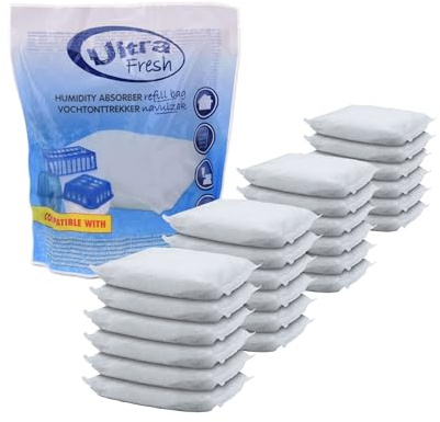 Spetebo 24x 450g Luftentfeuchter Nachfüllpack Ultra Fresh - Nachfüllbeutel für Raum Entfeuchter Nachfüllpack Raumtrockner Granulat