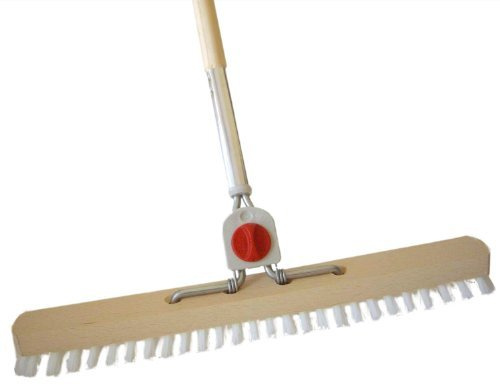 Schrubber PPN 40 cm weiss - 4-Loch (1 Stück, MIT Stiel)