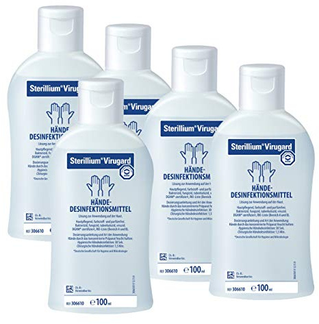 5 x 100ml Sterillium Virugard Hygiene Händedesinfektion Desinfektionsmittel