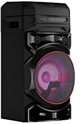 LG XBOOM RNC5, 2-Wege-Soundsystem mit 3 Lautsprechern (Karaoke- & DJ-Funktionen, Beleuchtung), Schwarz [Modelljahr 2023]