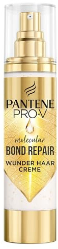 Pantene Pro-V Molecular Bond Repair Leave In Wunder Haarcreme 90ml | Haarpflege und Haarkur mit Pro-V Konzentrierter Formel für Alle Geschädigten Haartypen, Repariert Spliss