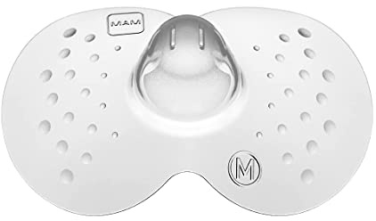 MAM Stillhütchen Größe M (ø 20 mm) im 2er-Set, extra weiche Brusthütchen zum Schutz beim Stillen, Brustwarzenschutz für maximalen Hautkontakt zwischen Mutter und Kind