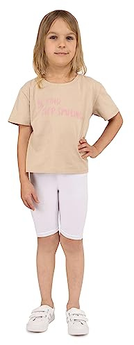 looksy Fahrradshorts für Mädchen – Klassische einfarbige und lebendige Farben, elastischer Bund, bequemer und atmungsaktiver Baumwollstoff, erhältlich in den Größen 3–13 Jahre, 19 Farben