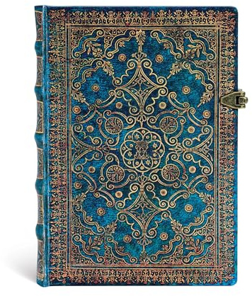 Paperblanks Equinoxe Azurblau Notizbuch Midi Liniert, 130 x 180 mm