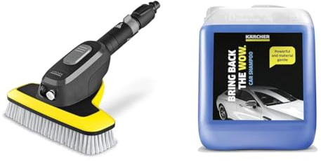 Kärcher WB 7 Plus 3-in-1 Waschbürste, 3 Funktionen: Schaumdüse & Autoshampoo RM 619 (5 l) zur gründlichen Reinigung von Lack- und Kunststoffoberflächen