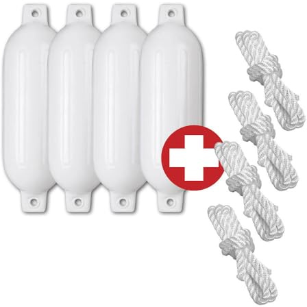 Compass Langfender 4er-Set inkl. Fenderleinen
