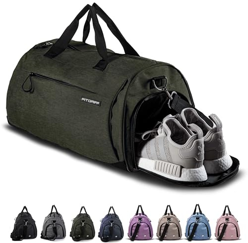Fitgriff® Sporttasche & Reisetasche für Damen und Herren - mit Schuhfach & Nassfach - Tasche für Sport, Fitness & Reisen - Trainingstasche, Gym Bag