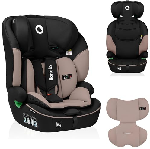 Lionelo Levi i-Size Kinderautositz Gruppe 1/2/3, 9-36 kg, 15 Monate-12 Jahre, i-Size R129/03, vorwärtsgerichtet, 5-Punkt-Gurt, Memory-Schaum Kopfstütze, Seitenschutz, Dri-Seat Einsatz