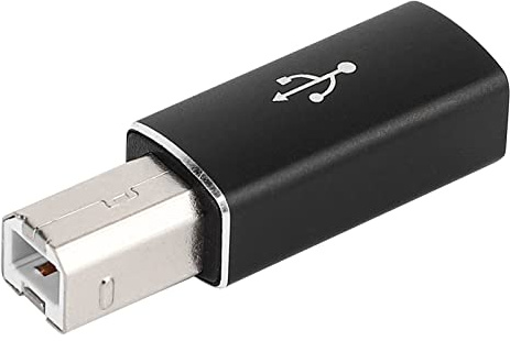 SUPERNIGHT USB C zu MIDI Stecker Konverter, USB B Adapter Kompatibel Mit Druckern, Scannern, E-Pianos, Synthesizern, Mikrofonen