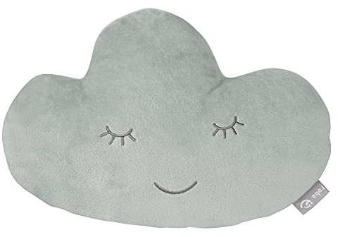 roba Kuschelkissen Wolkenform, roba Style, Frosty Green | Weiches Dekokissen, Für Baby- & Kinderzimmer, Für Mädchen & Jungen
