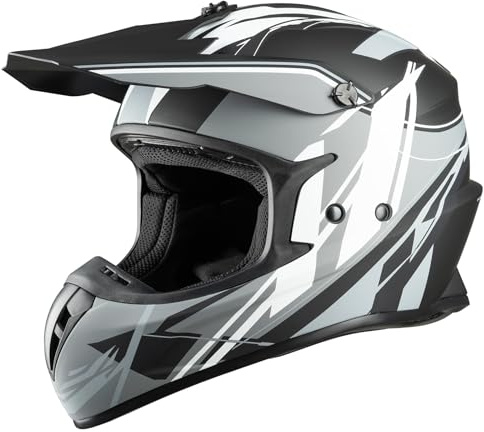 Favoto Motocrosshelm Fullface - Downhill Cross Helm Erwachsene ECE 22.06 Zertifiziert für Motorrad Moped ATV UTV MTB