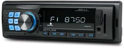 Muse M-195 BT Autoradio mit Bluetooth | 4×40W MP3-Radio mit USB/SD, UKW PLL, AUX & Freisprechfunktion | LCD-Display mit Nachtlicht & 18 Senderspeichern