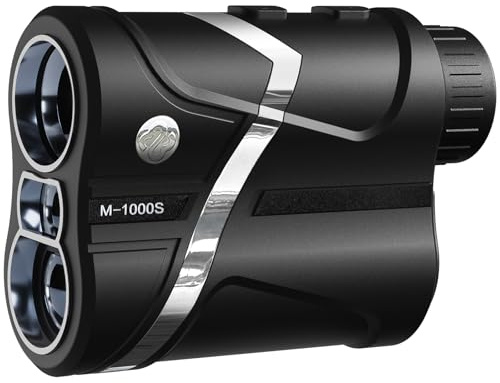 BOSEAN Golf Entfernungsmesser mit Slope, 1200Yards Aufladbar Golf Rangefinder mit Flag-Lock und Vibration, Scan Modus, Entfernungsmesser mit 7X Vergrößerung