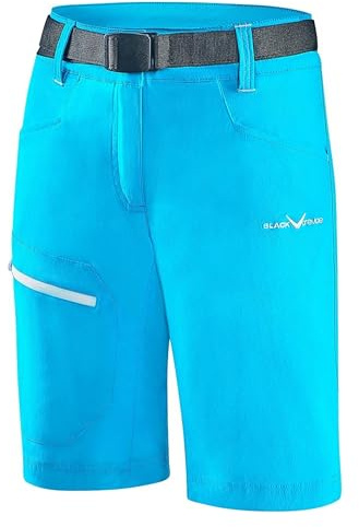 Black Crevice Damen Trekking Shorts, Hawaiian Ocean/White, 40