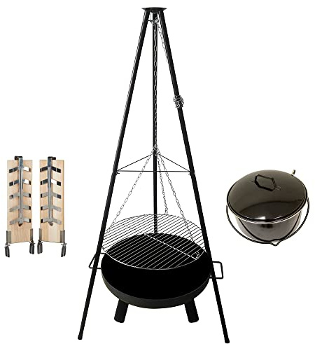 Grill Set 4 in 1 Oslo Schwenkgrill mit Feuerschalel Grill Feuerkorb