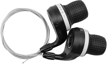 POFET 21-Gang-Fahrradschalthebel, Twist-Shifter-Hebel, Mountainbike, 3 x 7-Gang-Schaltgriff (1 Paar)