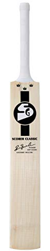 SG Scorer Klassischer Cricketschläger aus Kaschmirweide, Größe 4, Lederball