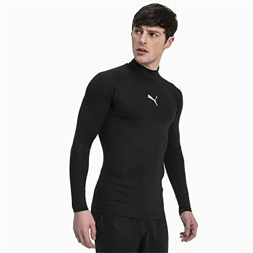 PUMA Herren Liga Baselayer Tee Ls Warm Shirt, Puma Black, M EU