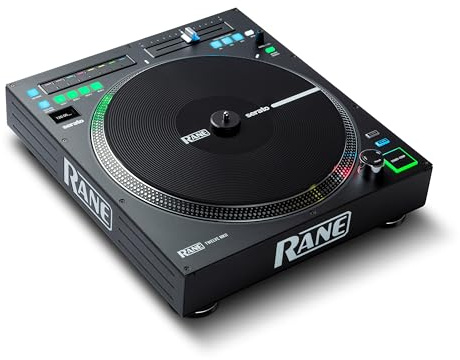 Rane Twelve MKII Motorisierter DJ-Plattenspieler | 12-Zoll-MIDI-DJ-Controller im Vinyl-Stil, USB-MIDI und DVS-Steuerung fur Traktor, Virtual DJ und Serato DJ