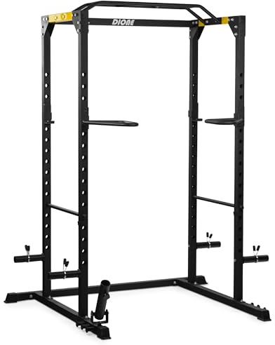 Dione - Squat Rack - 50 x 50mm Stahlkonstruktion - Fitness Power Rack Cage - Klimmzugstange