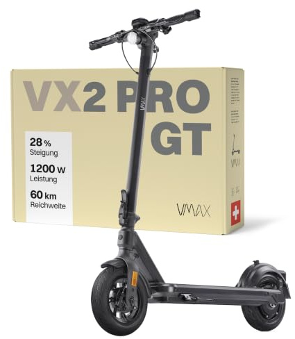 VMAX E-Scooter VX2 Pro Serie 45-60 km Reichweite mit Straßenzulassung | E-Scooter mit Straßenzulassung, 20km/h, 130kg Traglast, 500W Motor, 28% Steigung