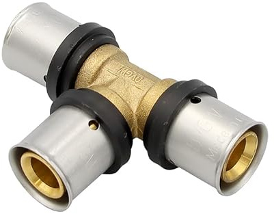 Pipetec Pressfitting T Stück 20x2 mm 20x20x20 TH Kontur Verbundrohr, DVGW, TH-Profil