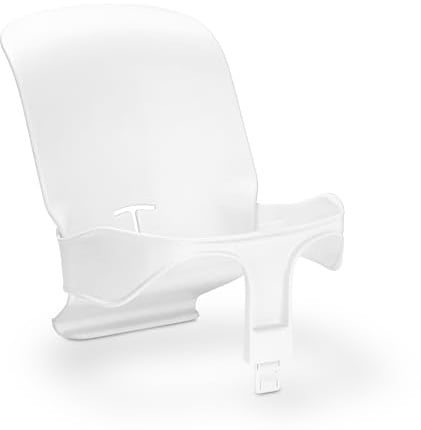 hauck Highchair Baby Seat, White - Sitzverkleinerer für Holzhochstuhl Alpha+, Beta+ & Arketa, 6-24 Monaten, Ergonomisch & Mitwachsend, Werkzeuglose Montage