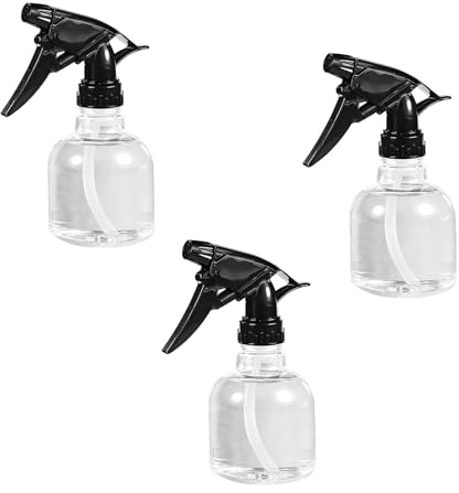 YOUDALIS 3 Stück Sprühflaschen, 250ml Leere Sprühflasche mit Verstellbare Sprühkopf, Nachfüllbar Wassersprühflasche, Kunststoff Zerstäuber für Reinigung, Pflanzen, Haarpflege