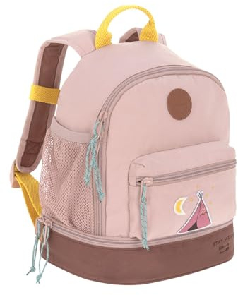 LÄSSIG Kinderrucksack mit Brustgurt Kindergartentasche Kindergartenrucksack 6,5L ab 3 Jahren/Mini Backpack Adventure Tipi