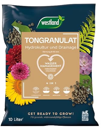 Westland Tongranulat, 10 l – Pflanzgranulat ideal für Hydrokultur, Drainage Substrat ohne chemische Zusätze, für Innen- und Außenbereich