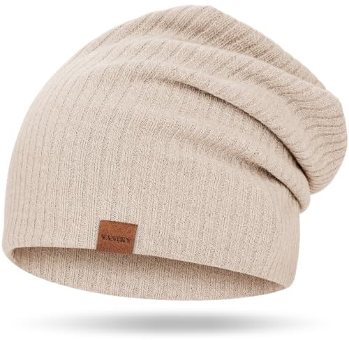 YANIKY Beanie Mütze Damen - Leichte Strickmütze für Frühling & Winter - Klassische Beanie Hat Unisex