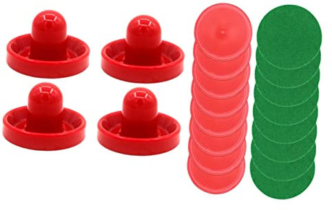 Airhockey Schieber Satz 1 Satz Kunststoff für Air Hockey Tisch Rot